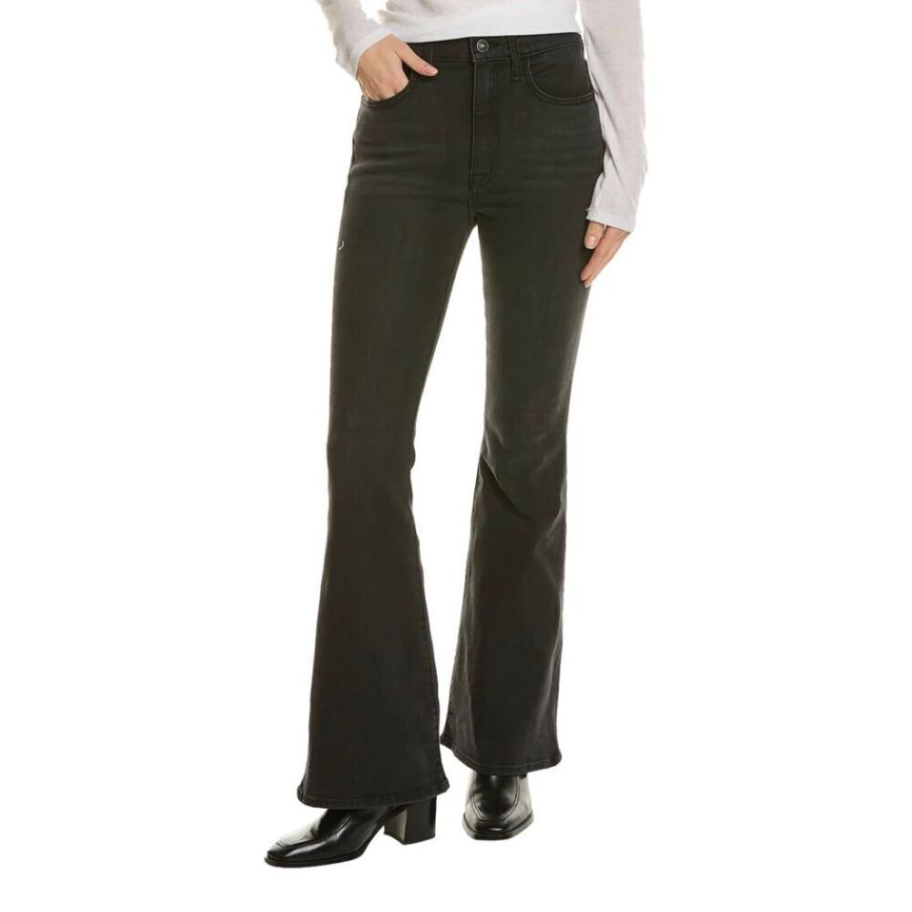 Hudson Black Heidi Rogue High-Rise Flare Nebula Jeans Size 26